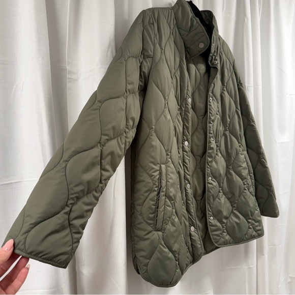 32 Degrees Olive Green Quilted Lightweight Jacket Size Small - Picture 5 of 11